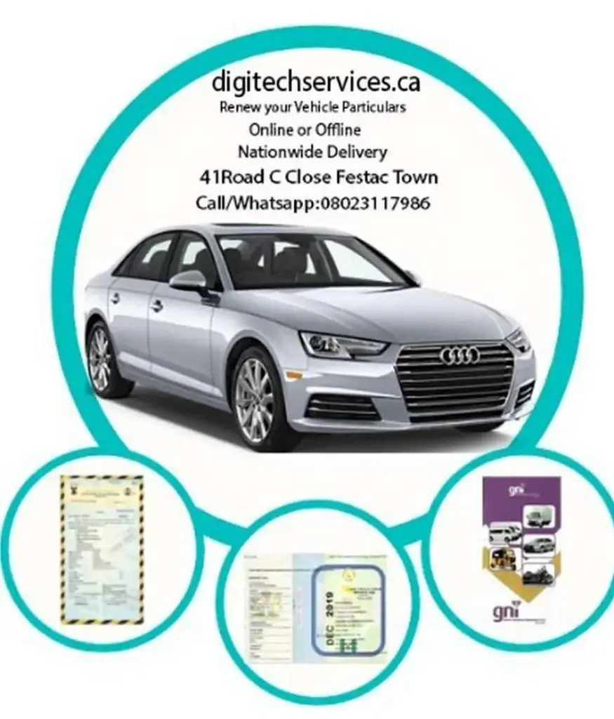 Vehicle Particulars Renewal & NIN Combo