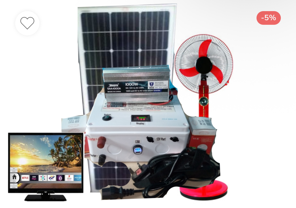 JTL512WH SOLAR GENERATOR WITH TV AND FAN